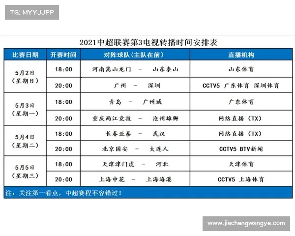 中超联赛2021赛程表北京 中超联赛2021赛程表北京